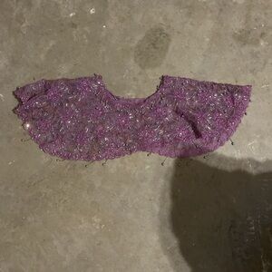 VIP Purple Beaded Scarf